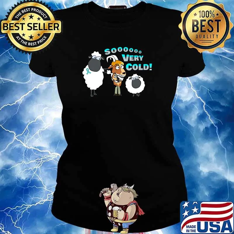 So Very Cold Paxton the Fainting Goat Dysautonomia T-Shirt Ladies tee