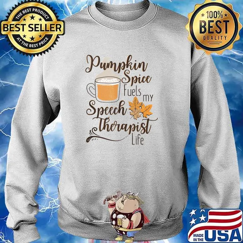 Speech Therapist Pumpkin Spice Latte SLP Fall Therapy Coffee T-s Sweater
