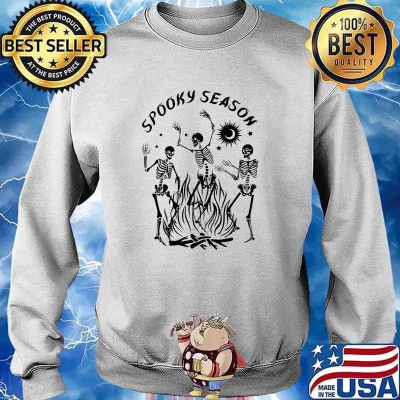 Spooky Season Dancing Skeleton Halloween T-Shirt Sweater