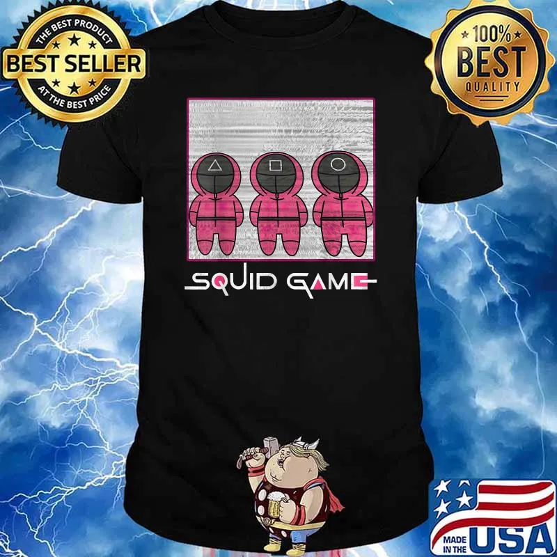 Squid Fishing Game, Chibi K-Drama Horror Costume T-Shirt