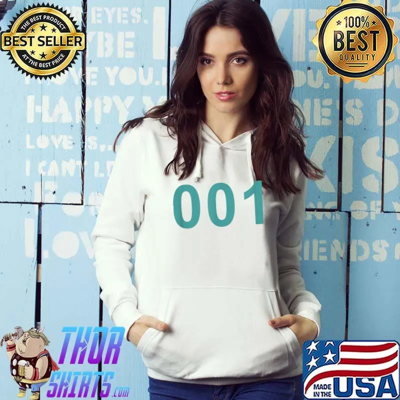 Squid Game Number 001 Costume T-Shirt Hoodie