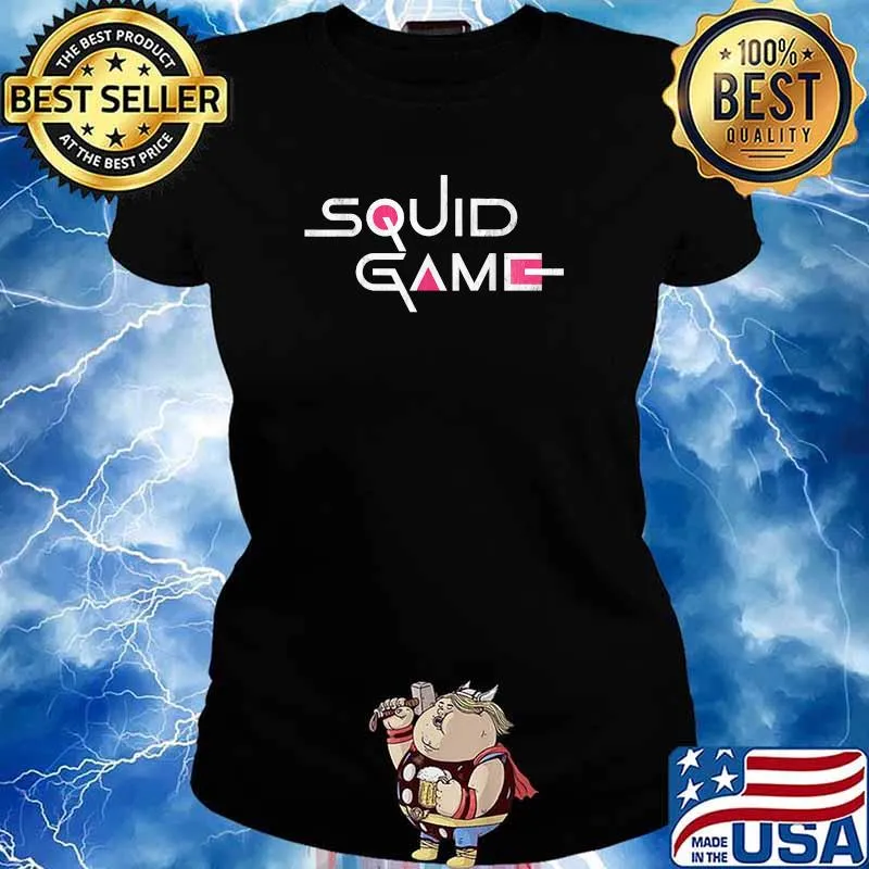 Squid Korean Game Drama K-Drama Horror Movies Films T-Shirt Ladies tee