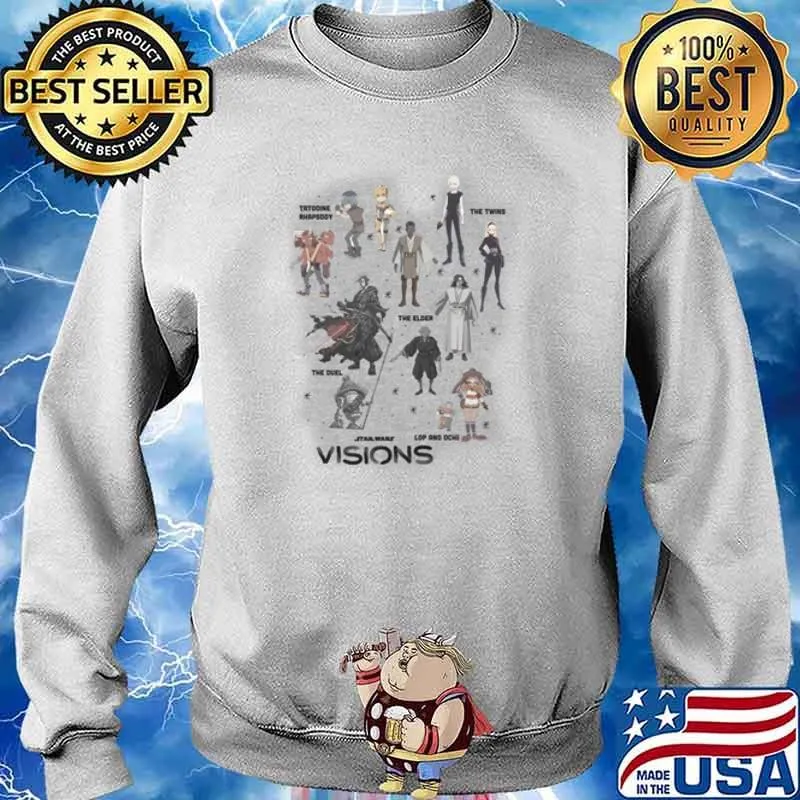 Star Wars Visions Character Tatooine Rhapsody The Twins The Elder The Duel s Sweater
