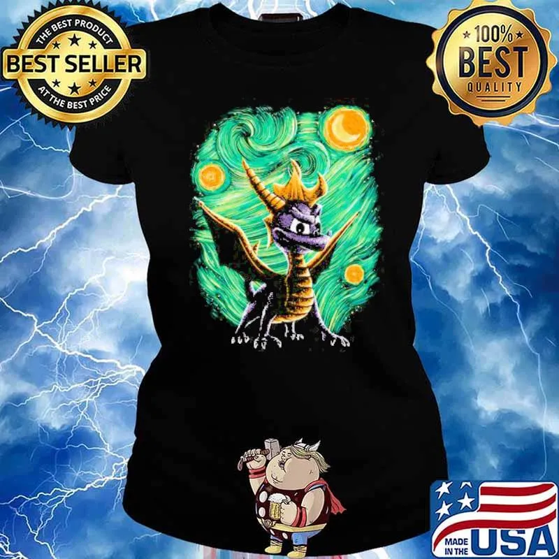 Starry Dragon Toothless s Ladies tee