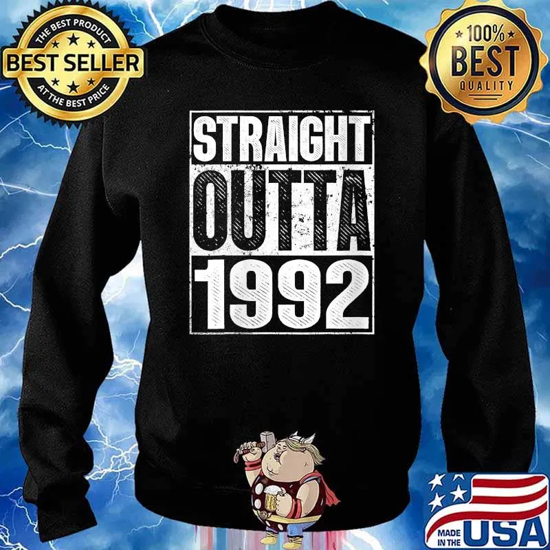 Straight Outta 1992 29th Bithday GIft 29 Years Old Birthday T-Shirt Sweater