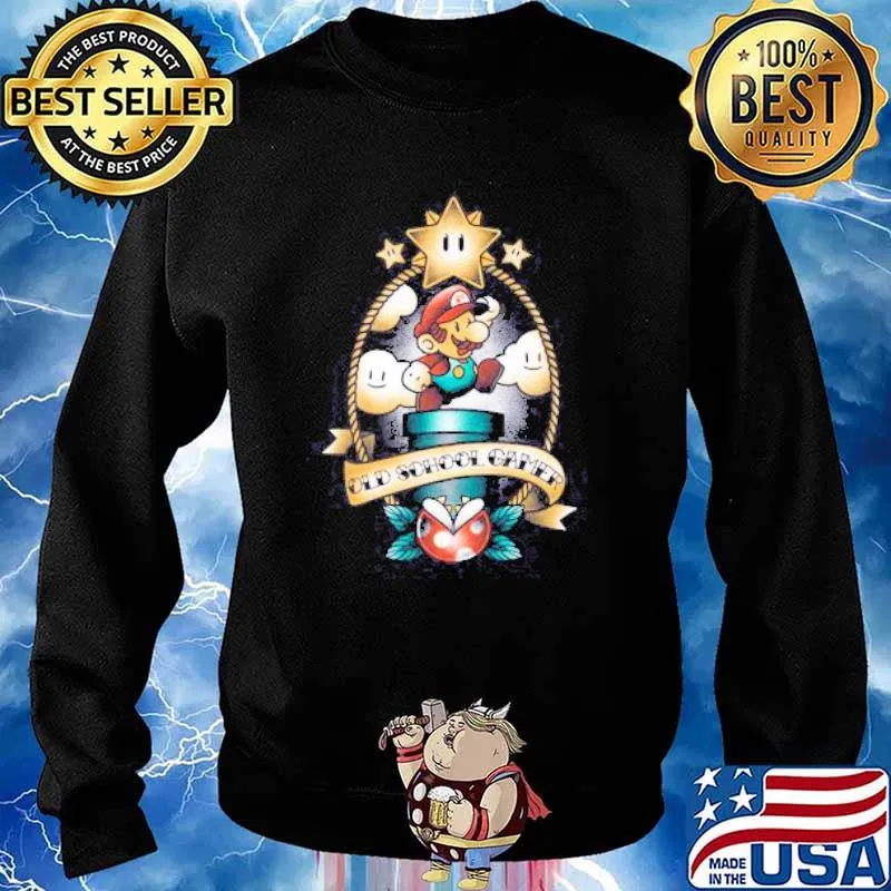 Super Old School Gamer Mario s Sweater