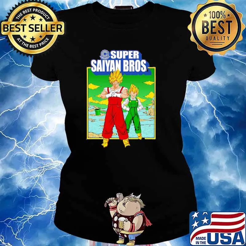 Super Saiyan Bros Dragon Ball Shirt Ladies tee