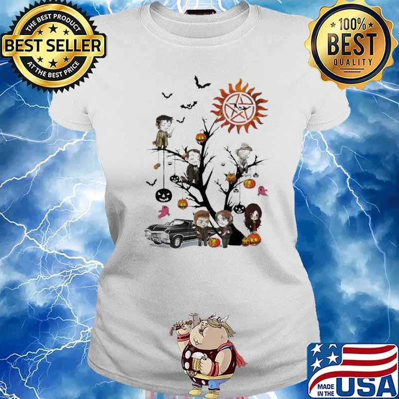 Supernatural Happy Halloween s Ladies tee