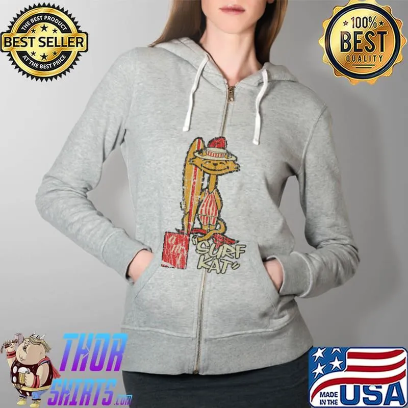 Surfer Surf Kat 1961 T-Shirt Full Zip Hooded