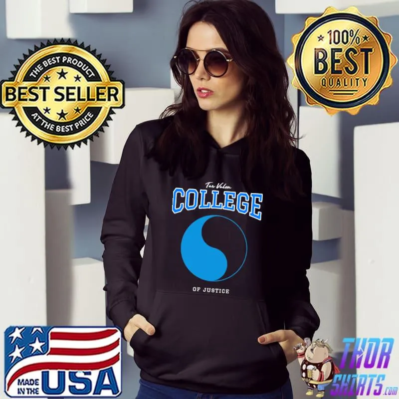 Tar Valon College of Justice Blue Ajah Wheel of Time Parody Design Premium T-Shirt