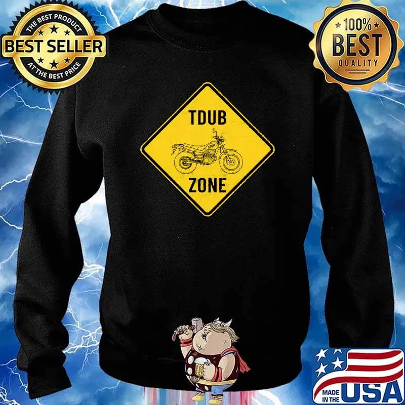 TDUB ZONE Highway Sign ADV Dual Sport Motorcycling Inspired T-Shirt Sweater