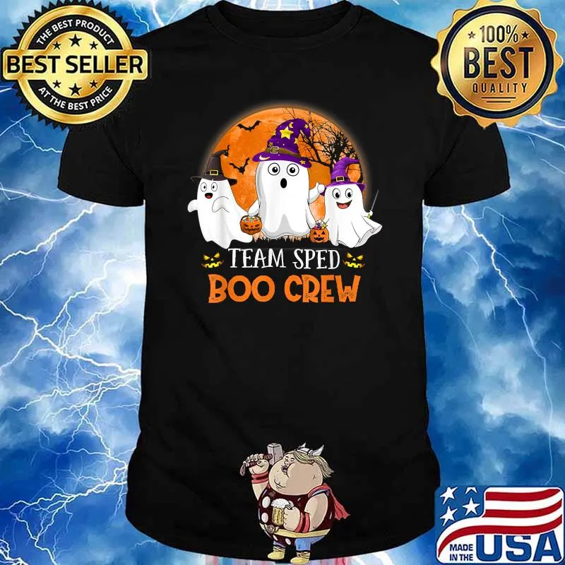 Team SPED Boo Crew Halloween Ghost SPED Special Ed Teacher T-Shirt