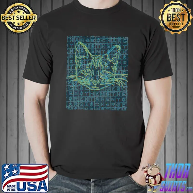 That Freeloader Cat ffs434b Satire Funny Feline Issues T-Shirt