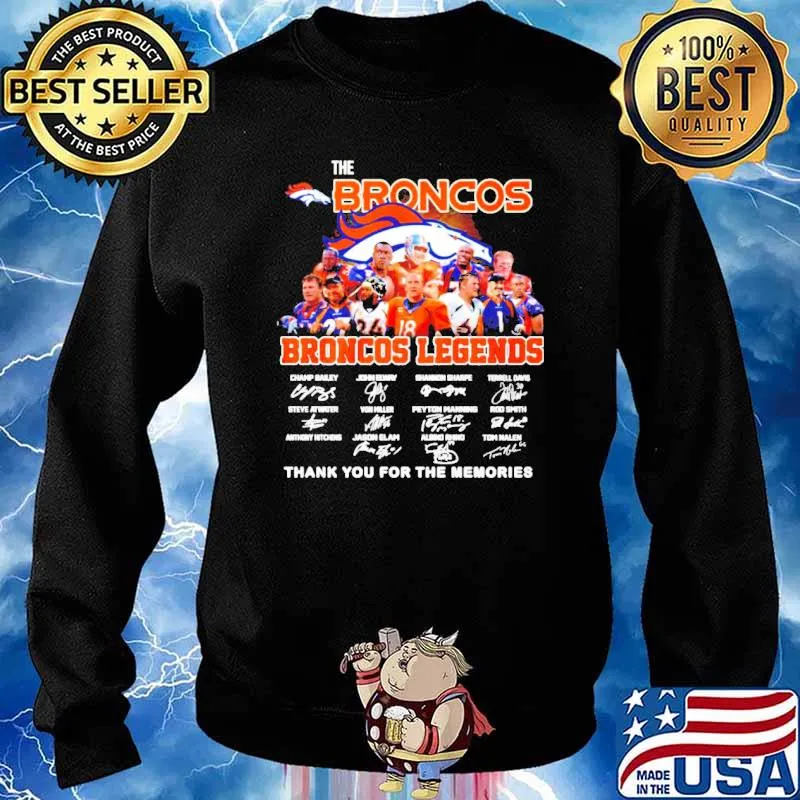 The Broncos Legends THank You For The Memories s Sweater