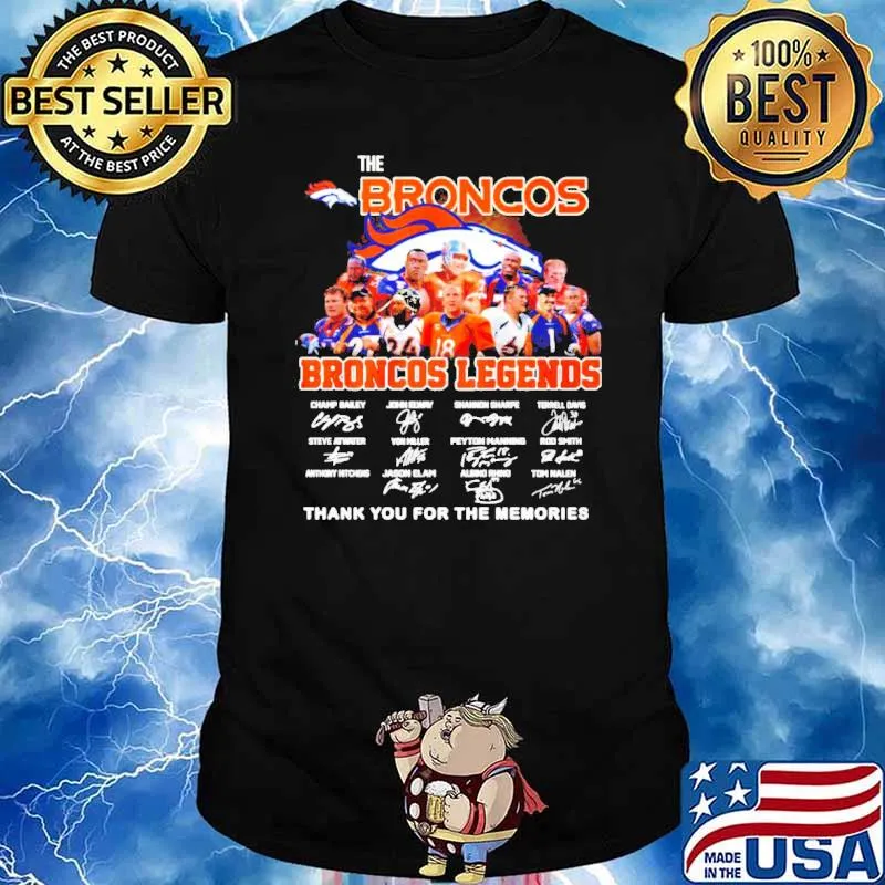 The Broncos Legends THank You For The Memories shirt