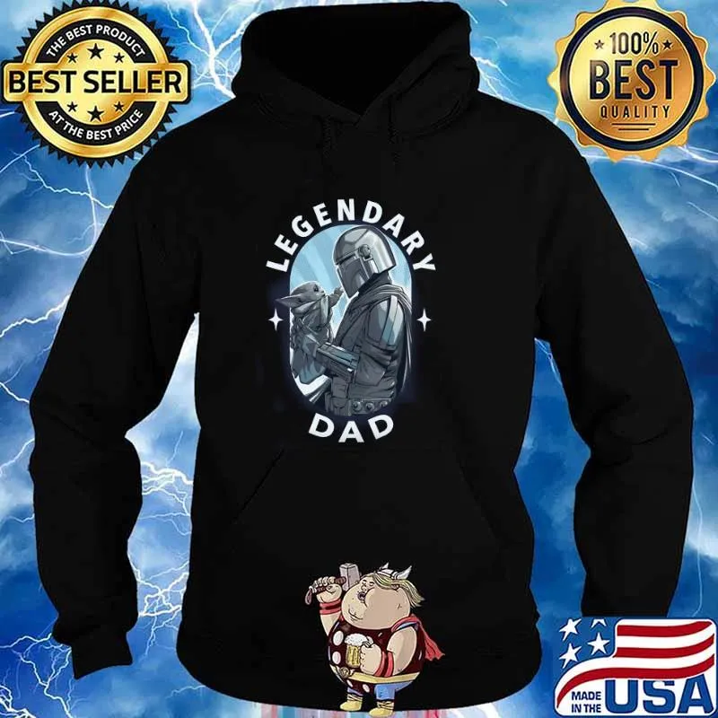The Child and the Mandalorian Legendary Dad s Hoodie