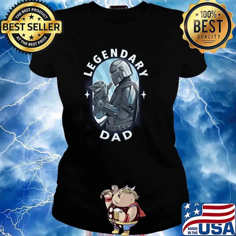 The Child and the Mandalorian Legendary Dad s Ladies tee