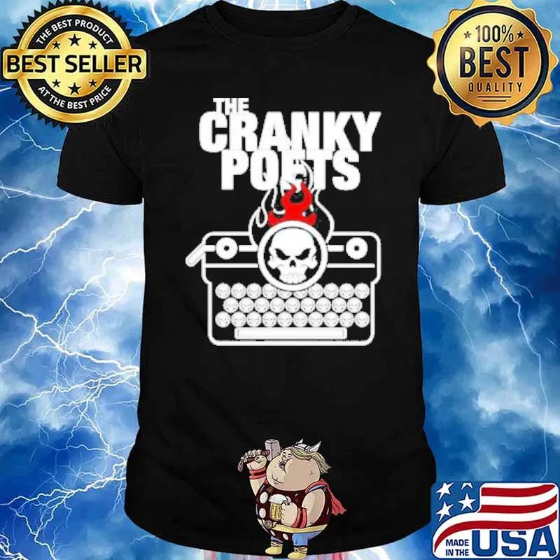 The Cranky Poets Skull shirt