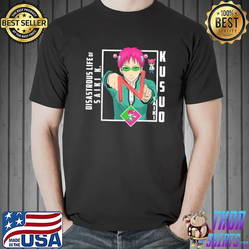The Disastrous Outfits Life of Saiki Classic K Manga Seasons T-Shirt