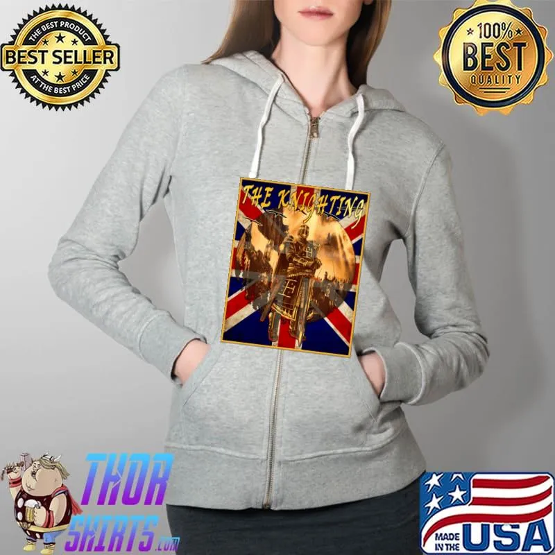 The Knighting Active T-Shirt Full Zip Hooded