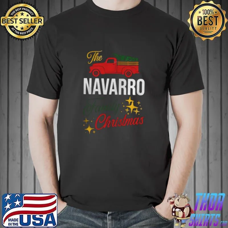 The Navarro Family Christmas Matching Pajamas Group T-s Unisex