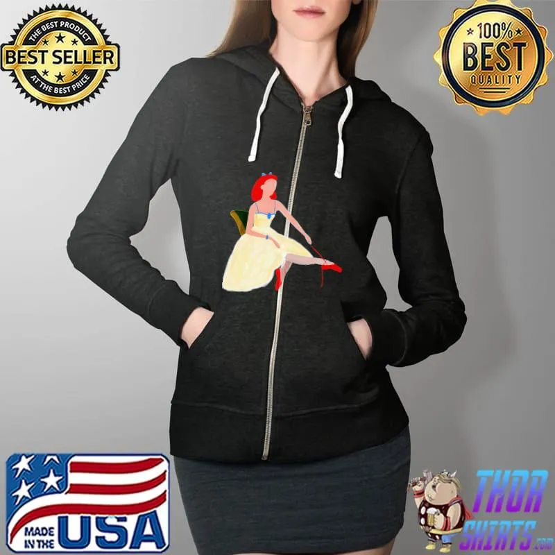The Red Shoes Classic Essential T-Shirt Full Zip Hooded