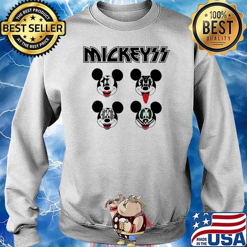 The Rock Mouse Mickeyss Mickey Kiss Band s Sweater