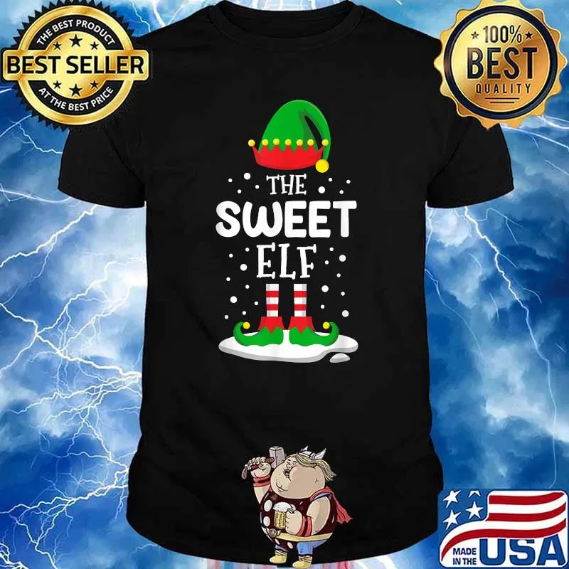 The Sweet Elf Christmas Family Matching Costume PJs Cute T-Shirt