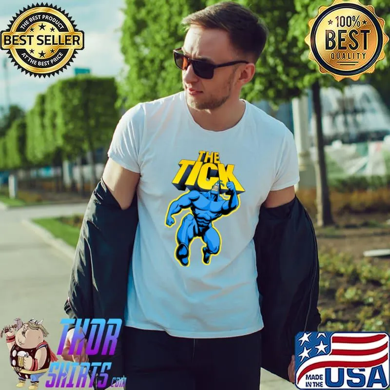 The Tick Superhero Parody Character with Logotype, 1994 TV series Classic T-Shirt