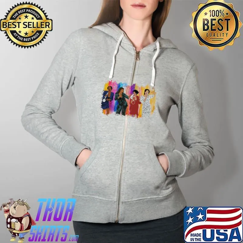The Women Living Single For Party Shirt Full Zip Hooded