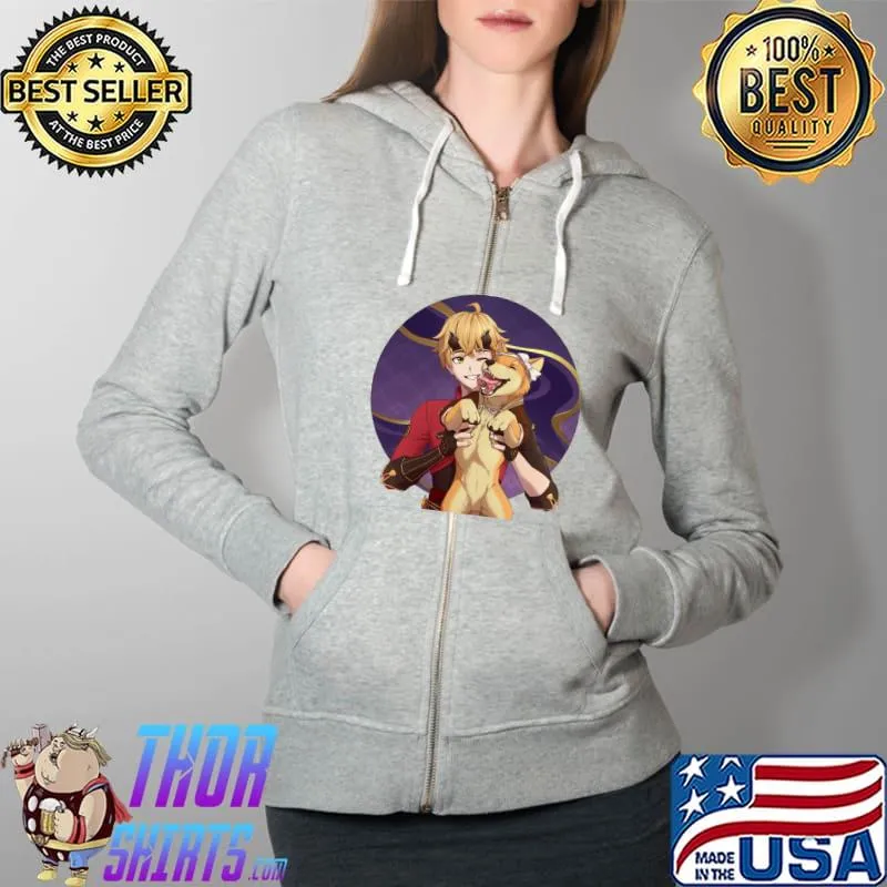 thoma genshin impact Classic T-Shirt Full Zip Hooded