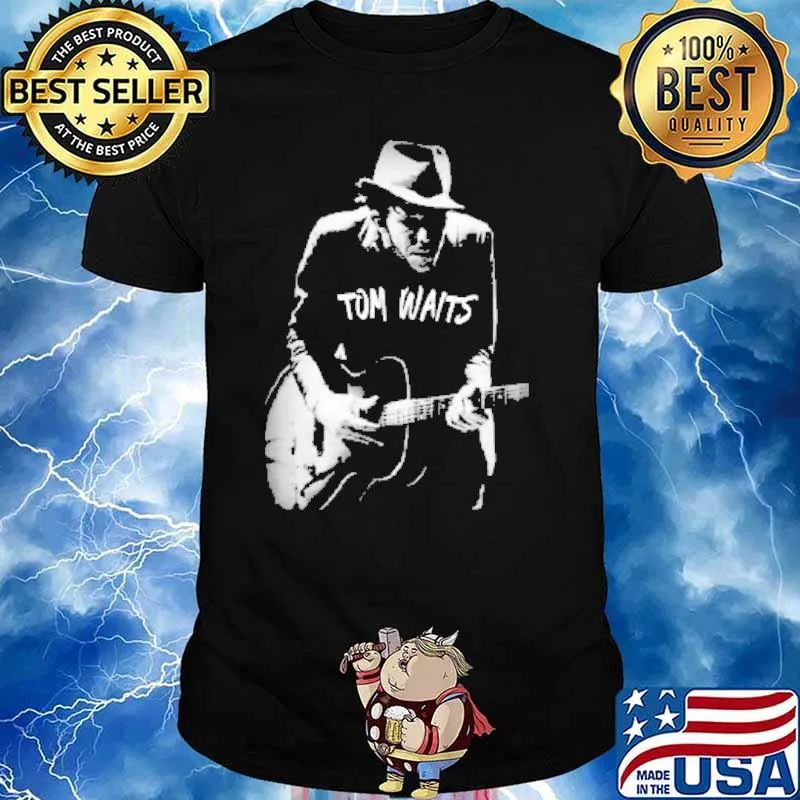 Tom waits play guitar shirt