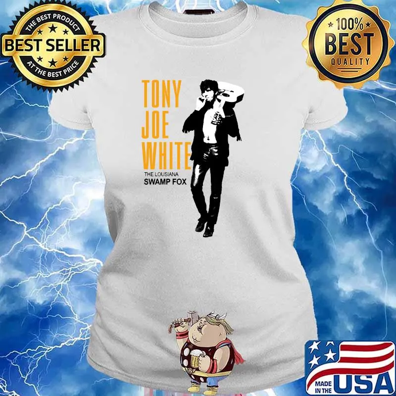 Tony Joe White the lousiana swamp fox T-Shirt Ladies tee