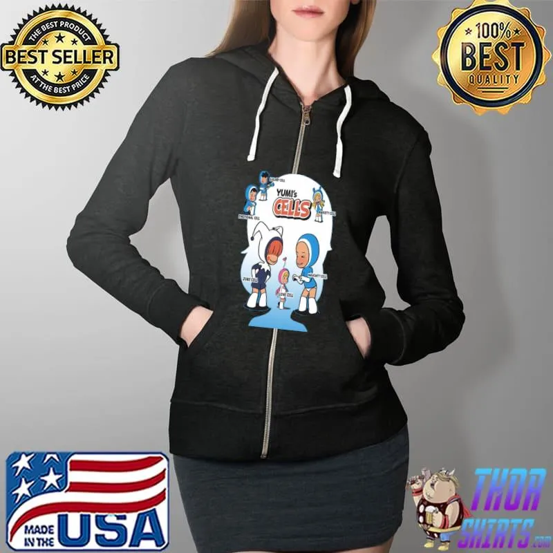 Top kawaii Yumis Cells Classic T-Shirt Full Zip Hooded
