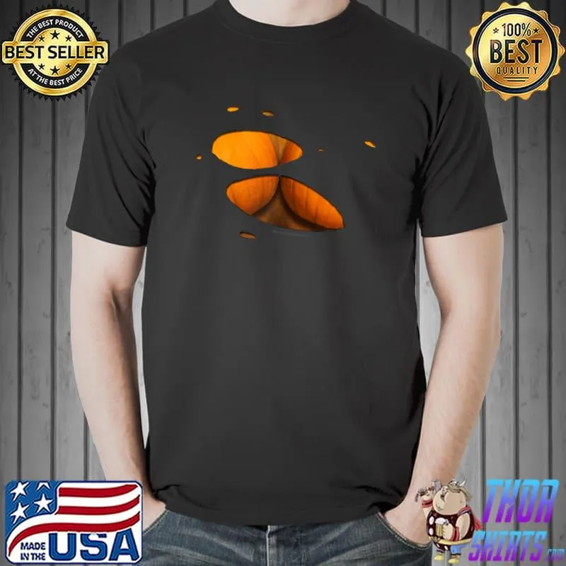 Torn Pumpkins Funny Halloween T-Shirt