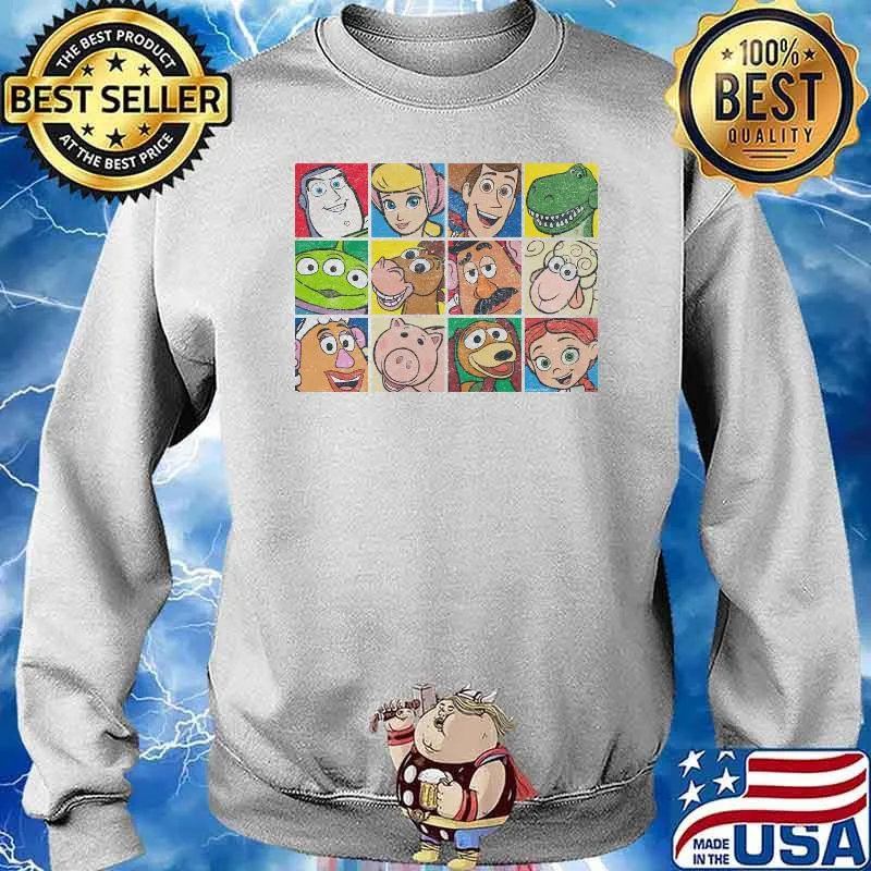 Toy story grid customized s Sweater