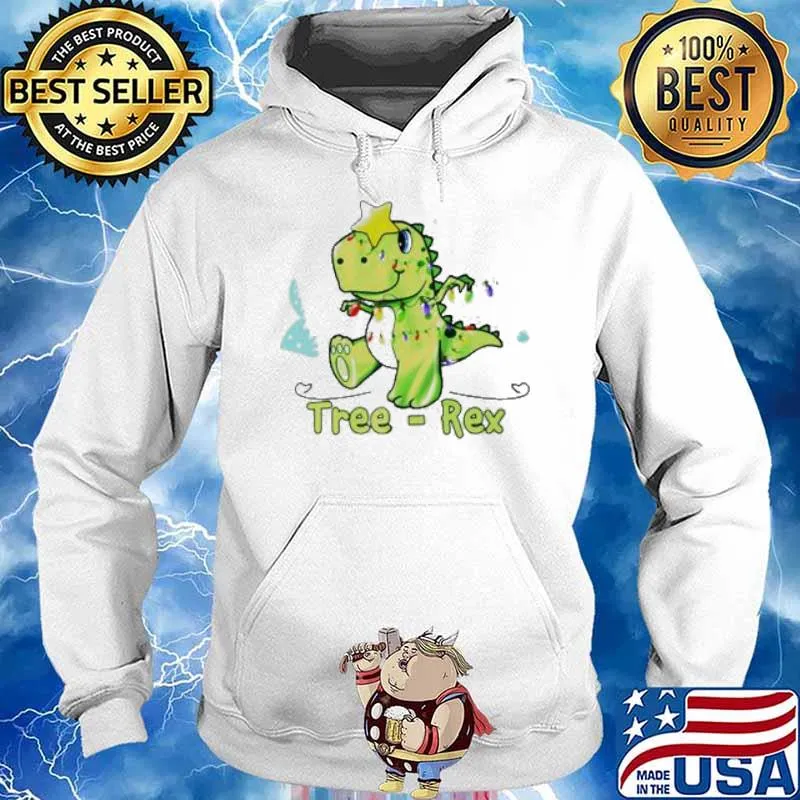 Tree Rex Christmas T Rex s Hoodie