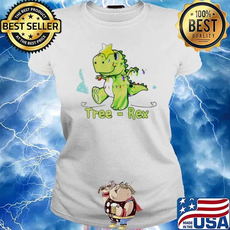 Tree Rex Christmas T Rex s Ladies tee