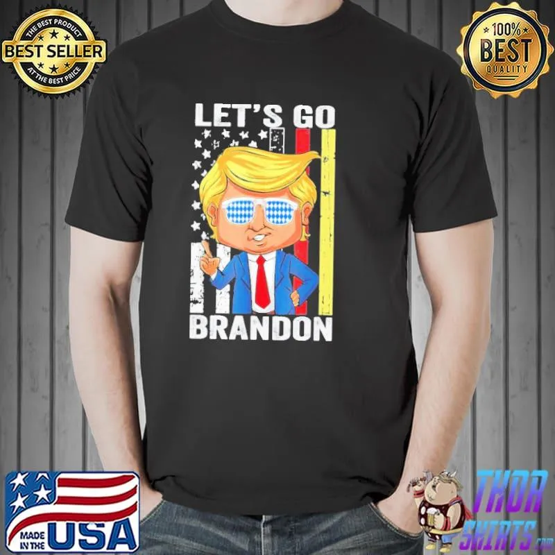 Trump Anti Biden Let’s Go Brandon Chant US flag Shirt Unisex