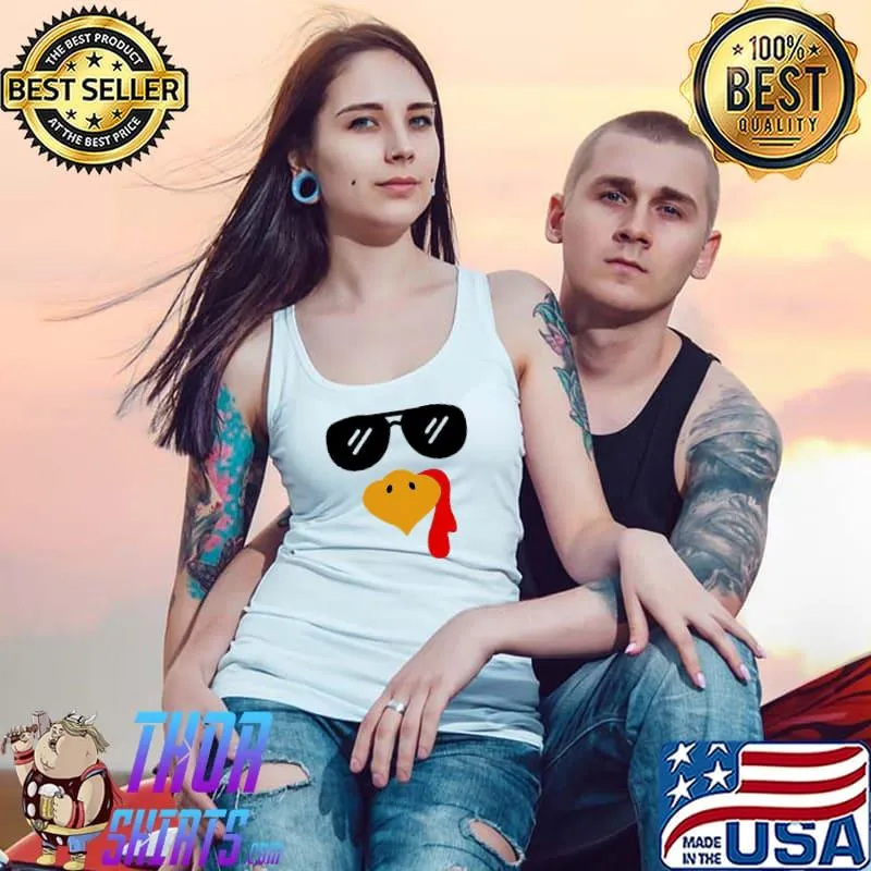 Turkey Glasses Triangular Mine Shirt Tank Top
