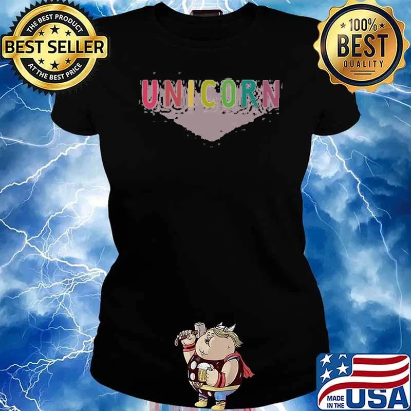 Unicorn colors s Ladies tee