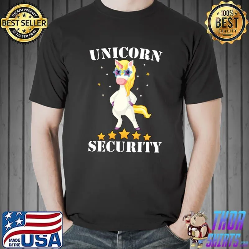 Unicorn Security Funny Unicorn Security T-Shirt
