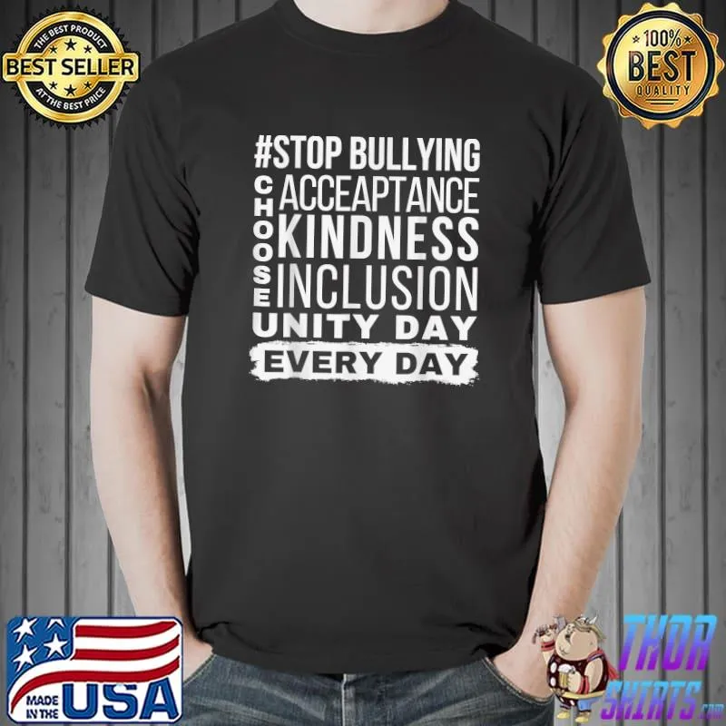 Unity Day Orange Kids 2021 Anti Bullying Orange Kids Be Kind T-Shirt