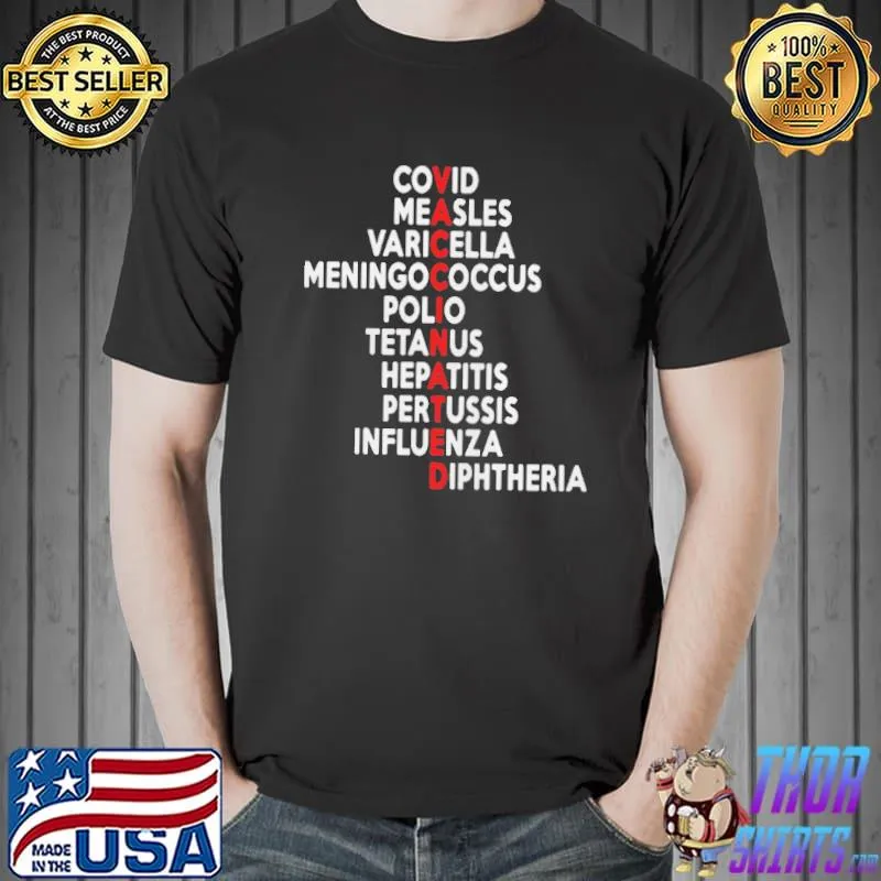 vaccinated covid measles varicella meningococcal s Unisex