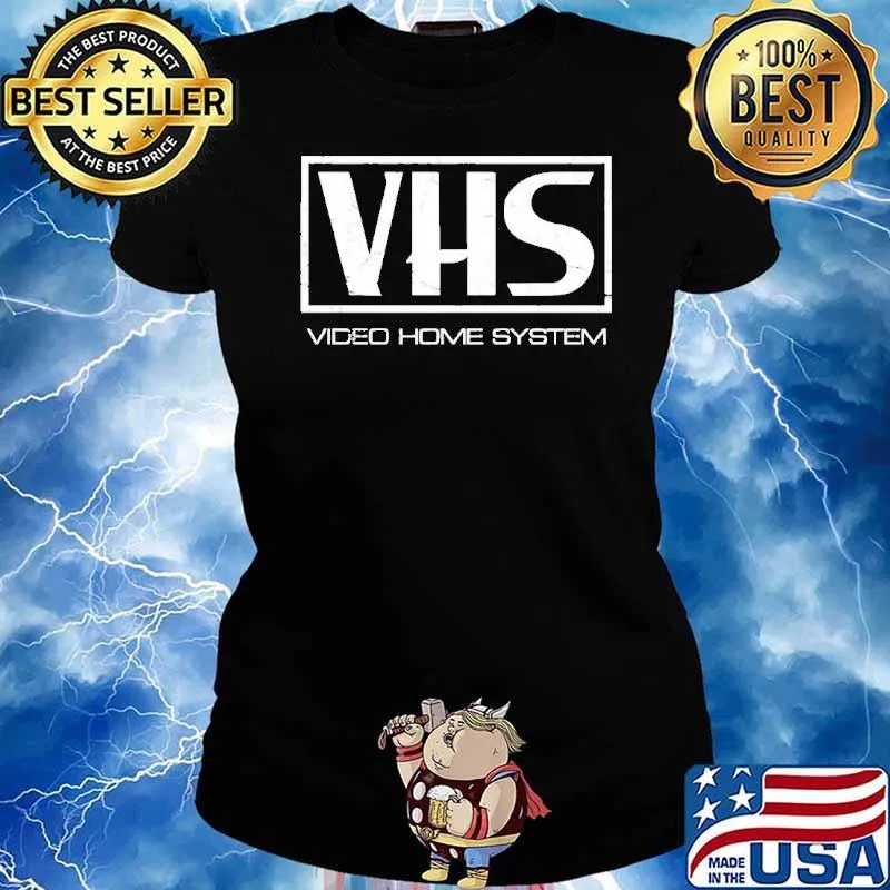 VHS video home system s Ladies tee