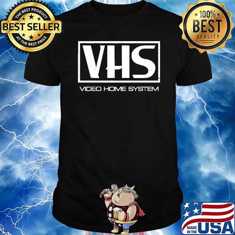 VHS video home system shirt