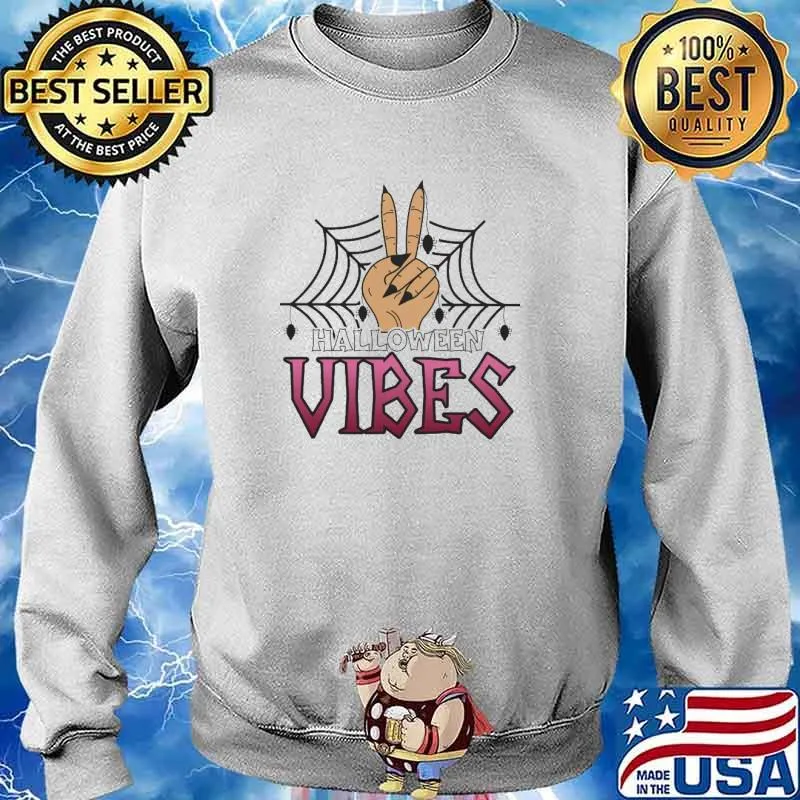 Vibes Happy Halloween Spider Shirt Sweater