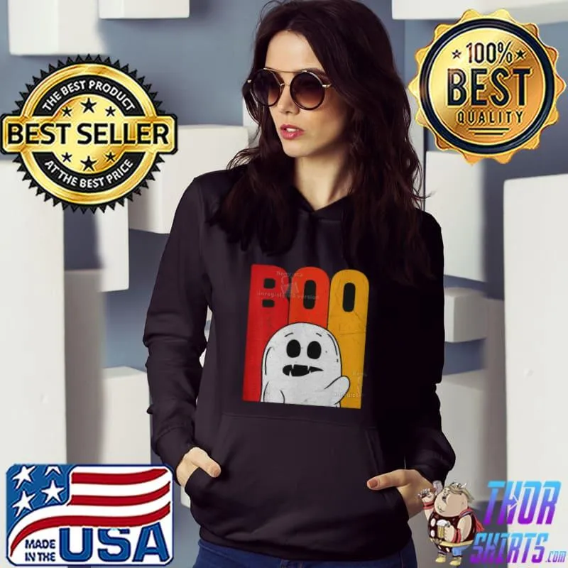Vintage Boo Ghost Halloween Boo Boo Crew Fashion T Shirt