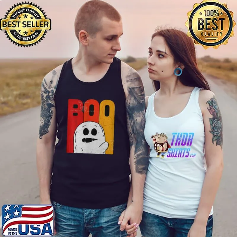 Vintage Boo Ghost Halloween Boo Boo Crew Fashion T Shirt Tank Top