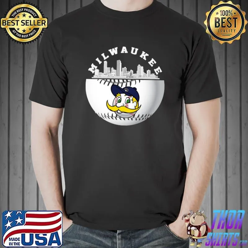 Vintage Brewer Funny Milwaukee City Baseball Fan Lover T-Shirt
